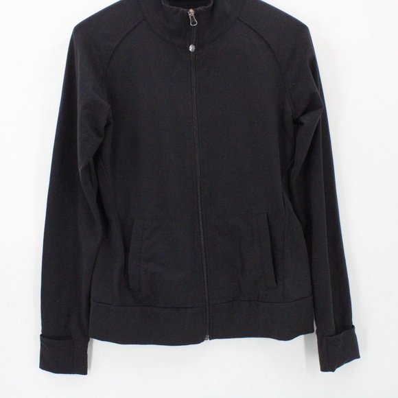 Tuff Athletics Track Jacket Womens Black Full Zip Running Stretch Soft Large L - Picture 4 of 9